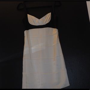 BCBGMaxAzari Black and white mini dress USED